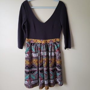 Anthropologie Maeve southwest paisley dress